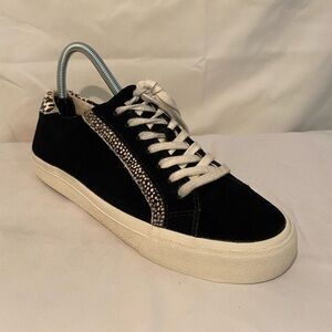 Madewell Sidewalk Low-Top Sneakers in Suede and Spot Calf MA522 Women’s Size 7.5